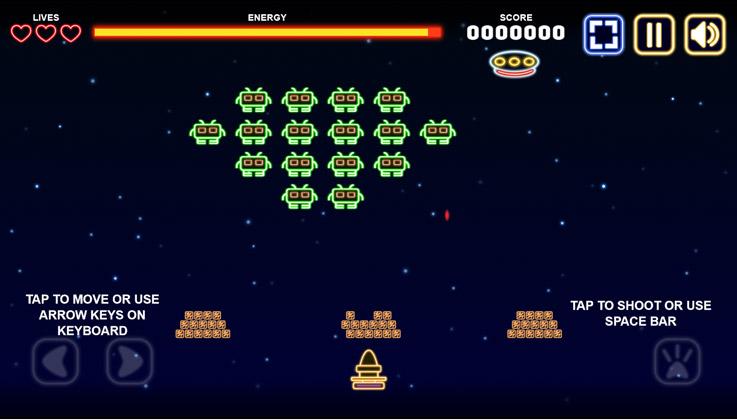 Retro Invaders example image 1
